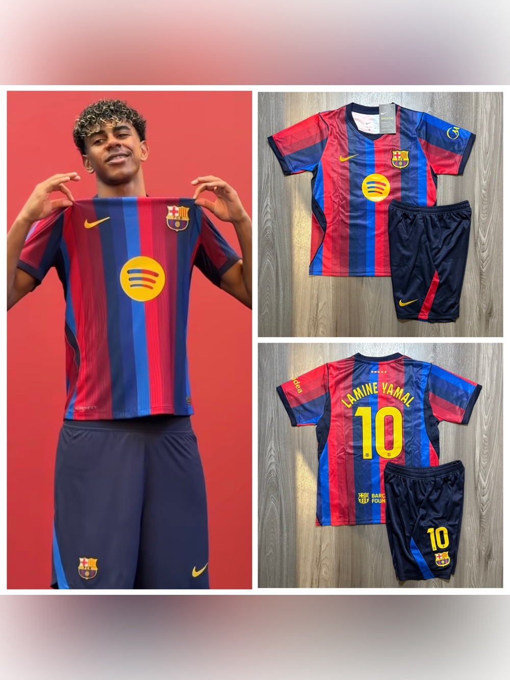 LAMINE YAMAL #10 FC Barcelona  
2026-27 Home Kids Kit